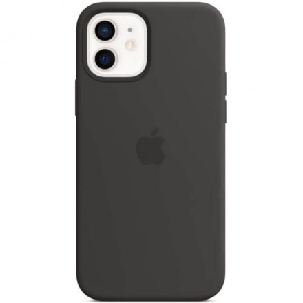 Чехол для iPhone 12 Silicon Case Protect (черный)