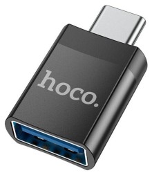 Адаптер Hoco UA17 USB 3.0 Type-C Black