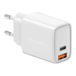Сетевое зарядное устройство EnergEA Ampcharge PS33 USB-C + USB-A, PD, 33Вт, белый