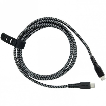 Кабель EnergEA FibraTough USB-C to USB-C 5A 1.5м, черный